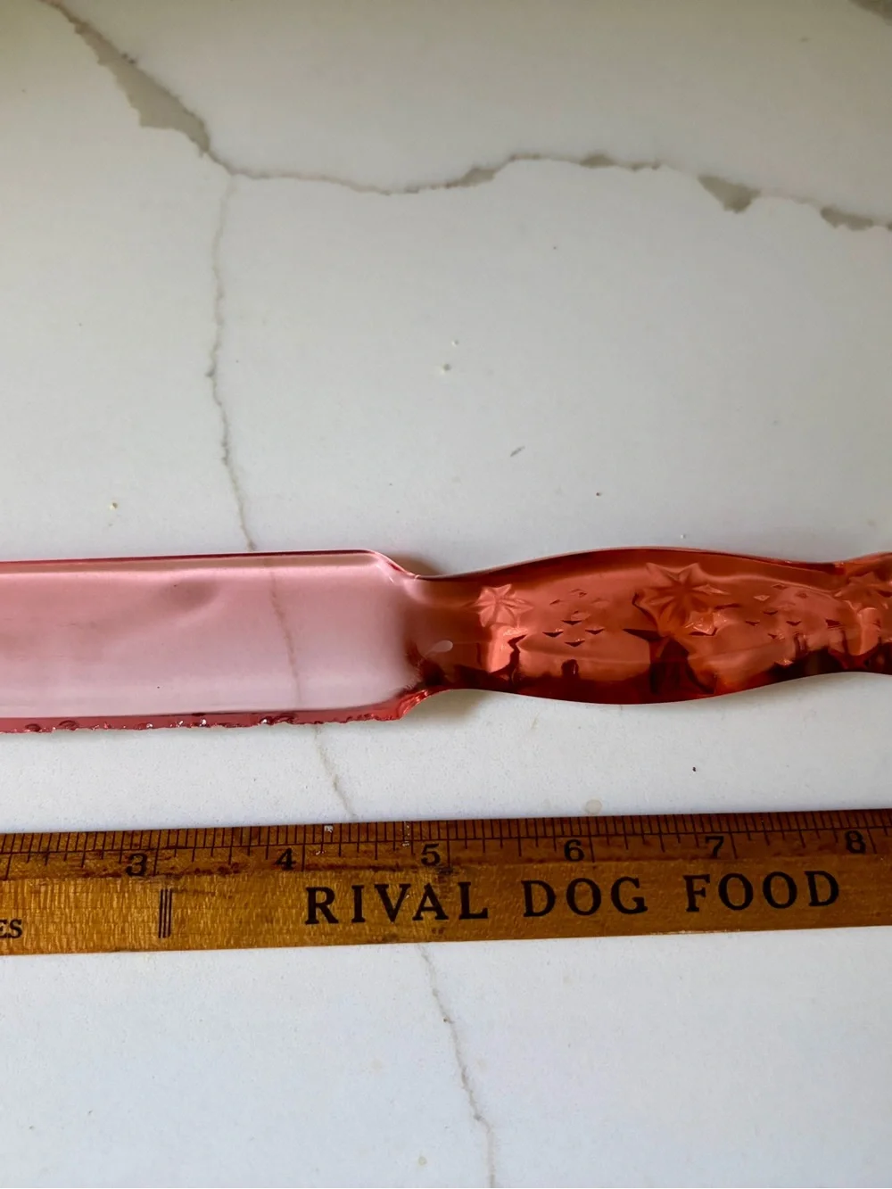 Vintage Pink Depression Glass Knife